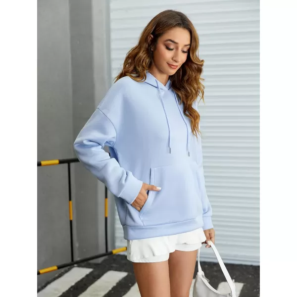 SweatyRocks Women's Long Sleeve Drop Shoulder Pullover Sweatshirt Graphic Letter Hoodie Drawstring Thermal Sweatshirt
