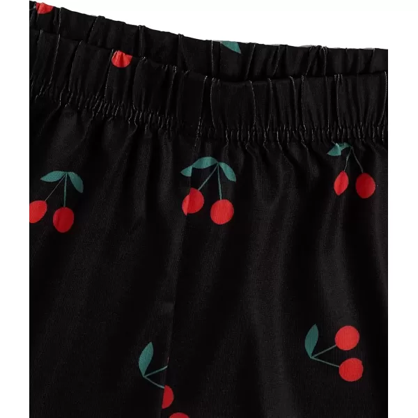 imageSweatyRocks Womens Summer Strawberry Print Cami Top and Shorts Sleepwear Pajamas SetBlack Cherry