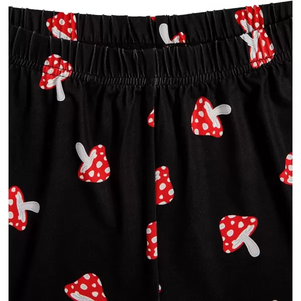 imageSweatyRocks Womens Summer Strawberry Print Cami Top and Shorts Sleepwear Pajamas SetBlack and Red