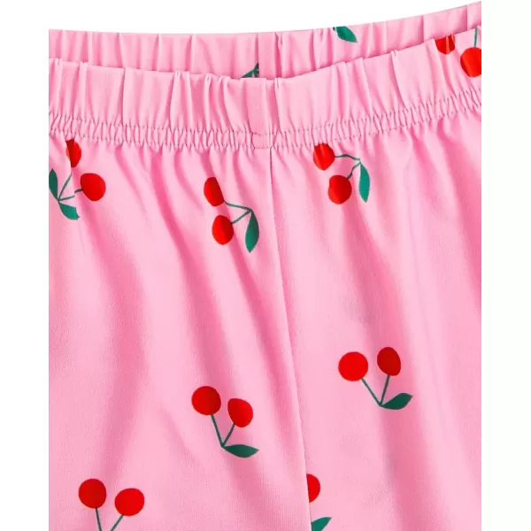 imageSweatyRocks Womens Summer Strawberry Print Cami Top and Shorts Sleepwear Pajamas SetPink Red Cherry