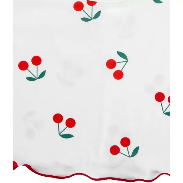 imageSweatyRocks Womens Summer Strawberry Print Cami Top and Shorts Sleepwear Pajamas SetWhite Cherry