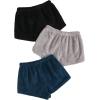 imageSweatyRocks Womens Casual Fuzzy Pajama Shorts Fleece Lounge Short PantsBlack Blue Grey