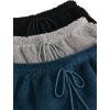 imageSweatyRocks Womens Casual Fuzzy Pajama Shorts Fleece Lounge Short PantsBlack Blue Grey