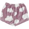 imageSweatyRocks Womens Casual Fuzzy Pajama Shorts Fleece Lounge Short PantsCloud Purple