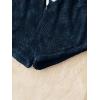 imageSweatyRocks Womens Casual Fuzzy Pajama Shorts Fleece Lounge Short PantsDark Blue