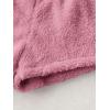 imageSweatyRocks Womens Casual Fuzzy Pajama Shorts Fleece Lounge Short PantsDusty Pink Plain