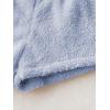 imageSweatyRocks Womens Casual Fuzzy Pajama Shorts Fleece Lounge Short PantsLight Blue