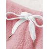 imageSweatyRocks Womens Casual Fuzzy Pajama Shorts Fleece Lounge Short PantsLight Pink