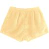 imageSweatyRocks Womens Casual Fuzzy Pajama Shorts Fleece Lounge Short PantsPale Yellow