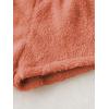 imageSweatyRocks Womens Casual Fuzzy Pajama Shorts Fleece Lounge Short PantsSolid Orange