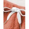 imageSweatyRocks Womens Casual Fuzzy Pajama Shorts Fleece Lounge Short PantsSolid Orange