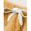 imageSweatyRocks Womens Casual Fuzzy Pajama Shorts Fleece Lounge Short PantsSolid Yellow