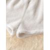 imageSweatyRocks Womens Casual Fuzzy Pajama Shorts Fleece Lounge Short PantsWhite
