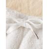 imageSweatyRocks Womens Casual Fuzzy Pajama Shorts Fleece Lounge Short PantsWhite