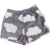 imageSweatyRocks Womens Casual Fuzzy Pajama Shorts Fleece Lounge Short PantsWhite Grey