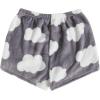 imageSweatyRocks Womens Casual Fuzzy Pajama Shorts Fleece Lounge Short PantsWhite Grey