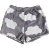 imageSweatyRocks Womens Casual Fuzzy Pajama Shorts Fleece Lounge Short PantsWhite Grey