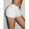 imageSweatyRocks Womens Elastic Low Waist Y2k Shorts Bowknot Summer Bloomer SleepwearWhite