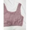 imageSweatyRocks Womens Fuzzy Pajamas Set Crop Tank Top With Shorts LoungewearDusty Pink Plaid