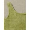 imageSweatyRocks Womens Fuzzy Pajamas Set Crop Tank Top With Shorts LoungewearGrass Green