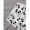 imageSweatyRocks Womens Fuzzy Pajamas Set Crop Tank Top With Shorts LoungewearPanda White
