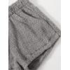 imageSweatyRocks Womens Fuzzy Pajamas Set Crop Tank Top With Shorts LoungewearPlain Grey