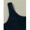 imageSweatyRocks Womens Fuzzy Pajamas Set Crop Tank Top With Shorts LoungewearSolid Dark Green