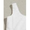 imageSweatyRocks Womens Fuzzy Pajamas Set Crop Tank Top With Shorts LoungewearWhite