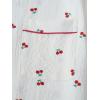 imageSweatyRocks Womens Matching Pjs 2 Piece Cute Printed Short Sleeve Button Front Top with Shorts Pajama SetApricot Cherry