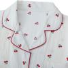 imageSweatyRocks Womens Matching Pjs 2 Piece Cute Printed Short Sleeve Button Front Top with Shorts Pajama SetApricot Cherry