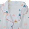 imageSweatyRocks Womens Matching Pjs 2 Piece Cute Printed Short Sleeve Button Front Top with Shorts Pajama SetApricot Heart