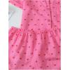 imageSweatyRocks Womens Matching Pjs 2 Piece Cute Printed Short Sleeve Button Front Top with Shorts Pajama SetCoral Pink