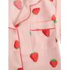 imageSweatyRocks Womens Matching Pjs 2 Piece Cute Printed Short Sleeve Button Front Top with Shorts Pajama SetPink