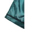 imageSweatyRocks Womens Short Sleeve Sleepwear Button Down Satin 2 Piece Pajama SetArmy Green
