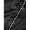 imageSweatyRocks Womens Short Sleeve Sleepwear Button Down Satin 2 Piece Pajama SetBlack