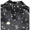 imageSweatyRocks Womens Short Sleeve Sleepwear Button Down Satin 2 Piece Pajama SetGalaxy Black