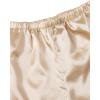 imageSweatyRocks Womens Short Sleeve Sleepwear Button Down Satin 2 Piece Pajama SetGold