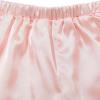 imageSweatyRocks Womens Short Sleeve Sleepwear Button Down Satin 2 Piece Pajama SetLight Pink