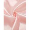 imageSweatyRocks Womens Short Sleeve Sleepwear Button Down Satin 2 Piece Pajama SetLight Pink