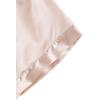 imageSweatyRocks Womens Short Sleeve Sleepwear Button Down Satin 2 Piece Pajama SetNude