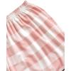 imageSweatyRocks Womens Short Sleeve Sleepwear Button Down Satin 2 Piece Pajama SetPlaid Pink