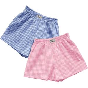 imageSweatyRocks Womens 2 Pack Plaid Shorts Letter Patched Elastic High Waisted Summer ShortsMulticolor