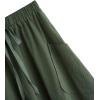 imageSweatyRocks Womens Casual High Waist Pleated ALine Midi Skirt with PocketArmy Green