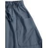 imageSweatyRocks Womens Casual High Waist Pleated ALine Midi Skirt with PocketDusty Blue