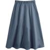 imageSweatyRocks Womens Casual High Waist Pleated ALine Midi Skirt with PocketDusty Blue