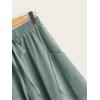 imageSweatyRocks Womens Casual High Waist Pleated ALine Midi Skirt with PocketGreen