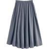 imageSweatyRocks Womens Casual High Waist Pleated ALine Midi Skirt with PocketGrey