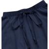 imageSweatyRocks Womens Casual High Waist Pleated ALine Midi Skirt with PocketNavy Blue