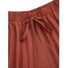 imageSweatyRocks Womens Casual High Waist Pleated ALine Midi Skirt with PocketRed