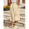 imageSweatyRocks Womens Casual High Waist Split Thigh Skirts High Waisted Solid Midi SkirtsApricot